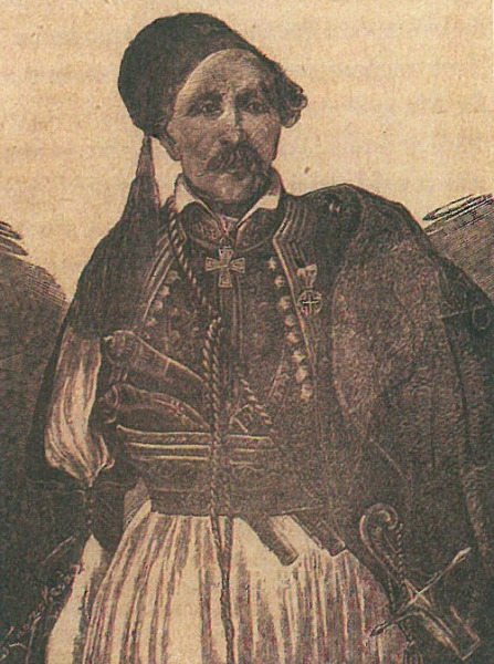 Ο στρατηγός Γιαννάκης Ράγκος. Ξυλογραφία